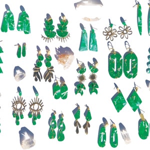 The Émeraudes Collection | Handmade Clay Statement Earrings