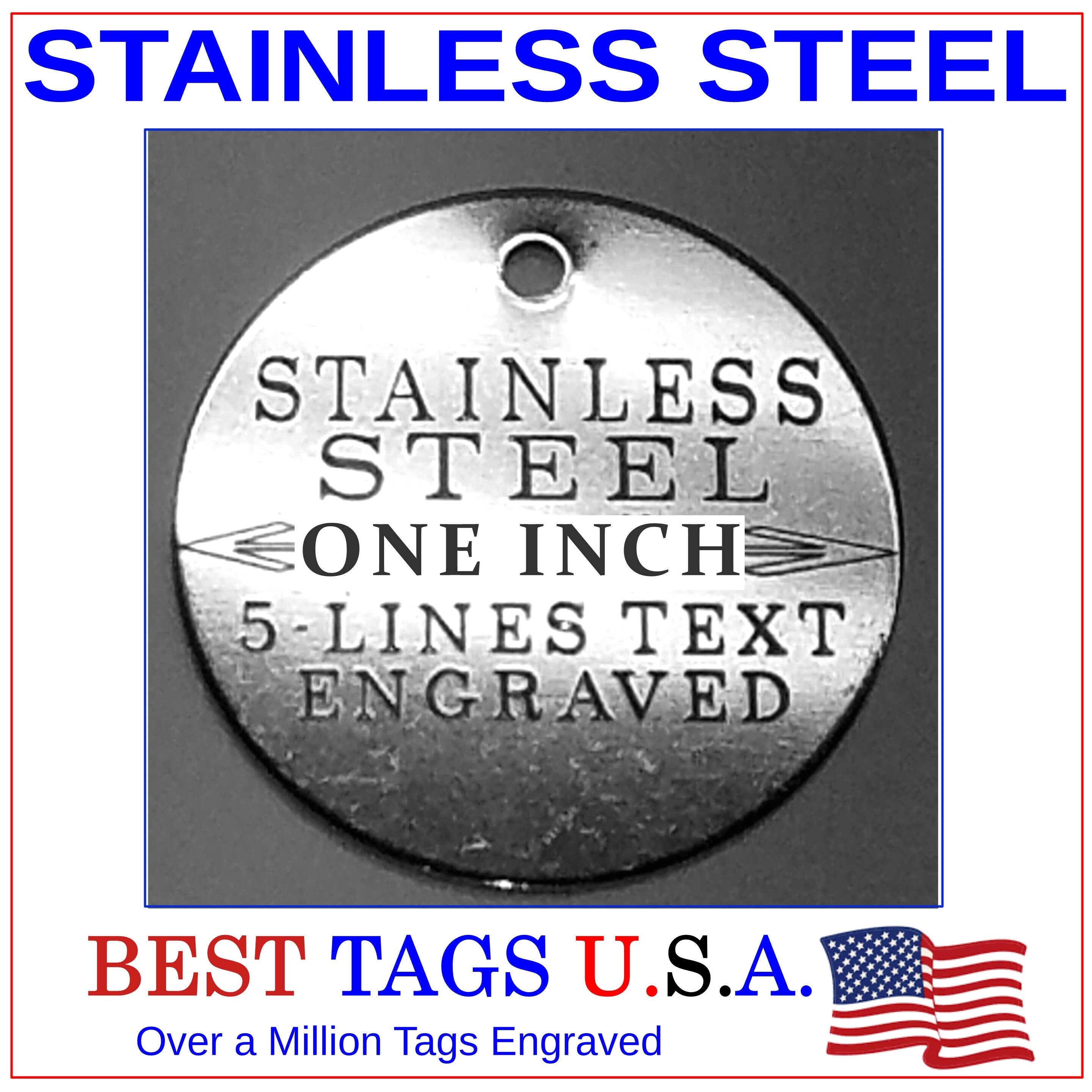 Sublimation Dog Tag 2 Sided - Stainless Steel- by INNOSUB USA