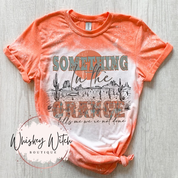 Bleached shirt  | Orange country | country concert shirt | vintage | retro | custom | gifts | unisex | best seller
