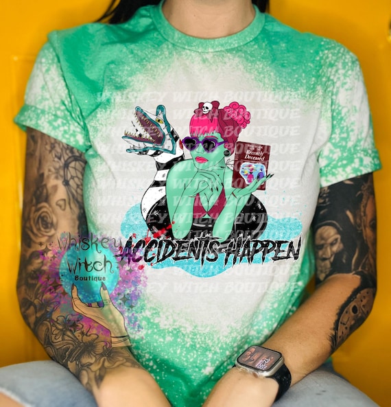 Bleached Witchy Graphic Tee | Pastel Goth Spooky T-Shirt or Sweatshirt