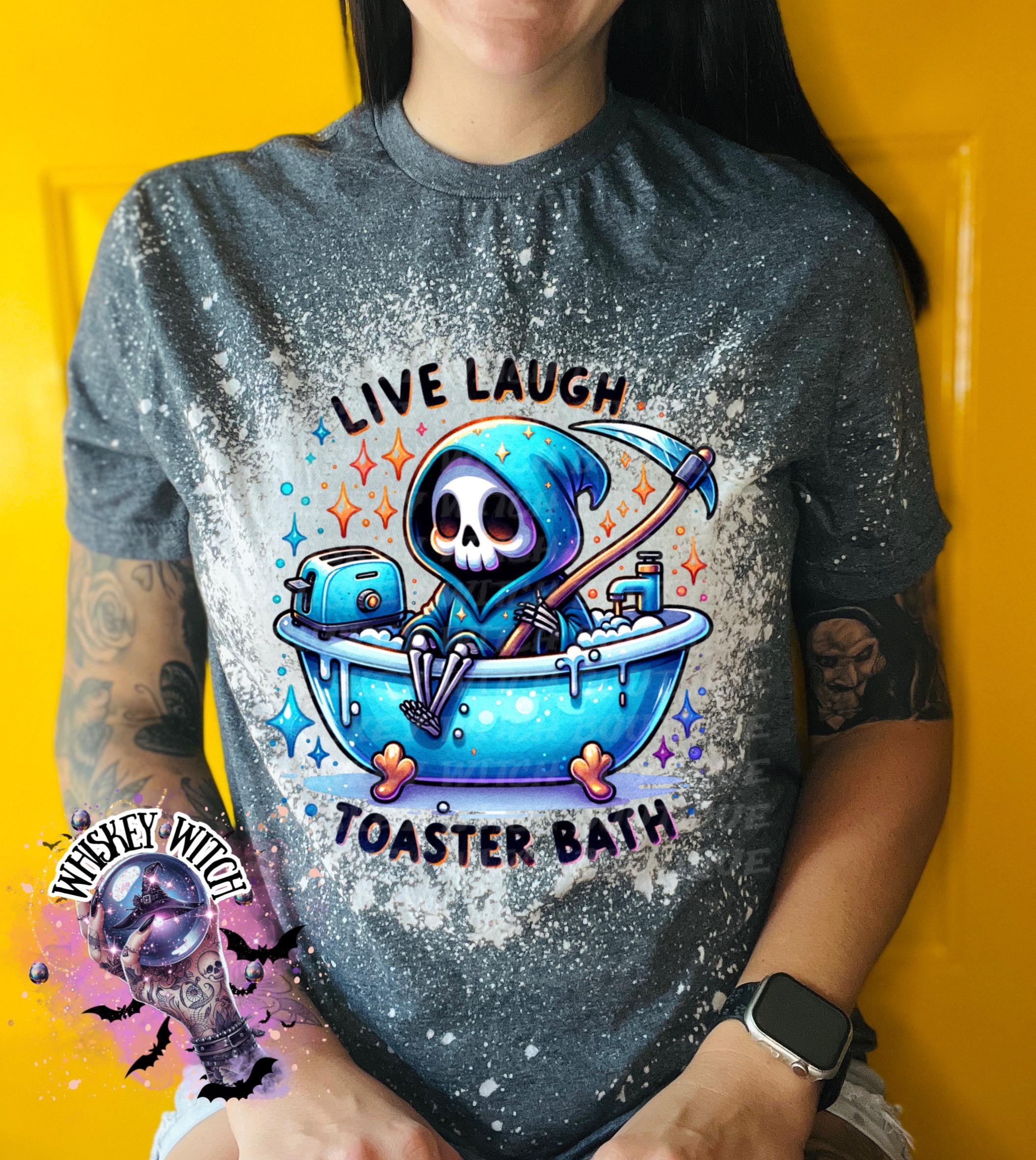 Funny Grim Reaper bleached tee | vintage | retro | custom | funny shirt  | Halloween | gift | sarcastic | snarky | goth | custom | soft tee