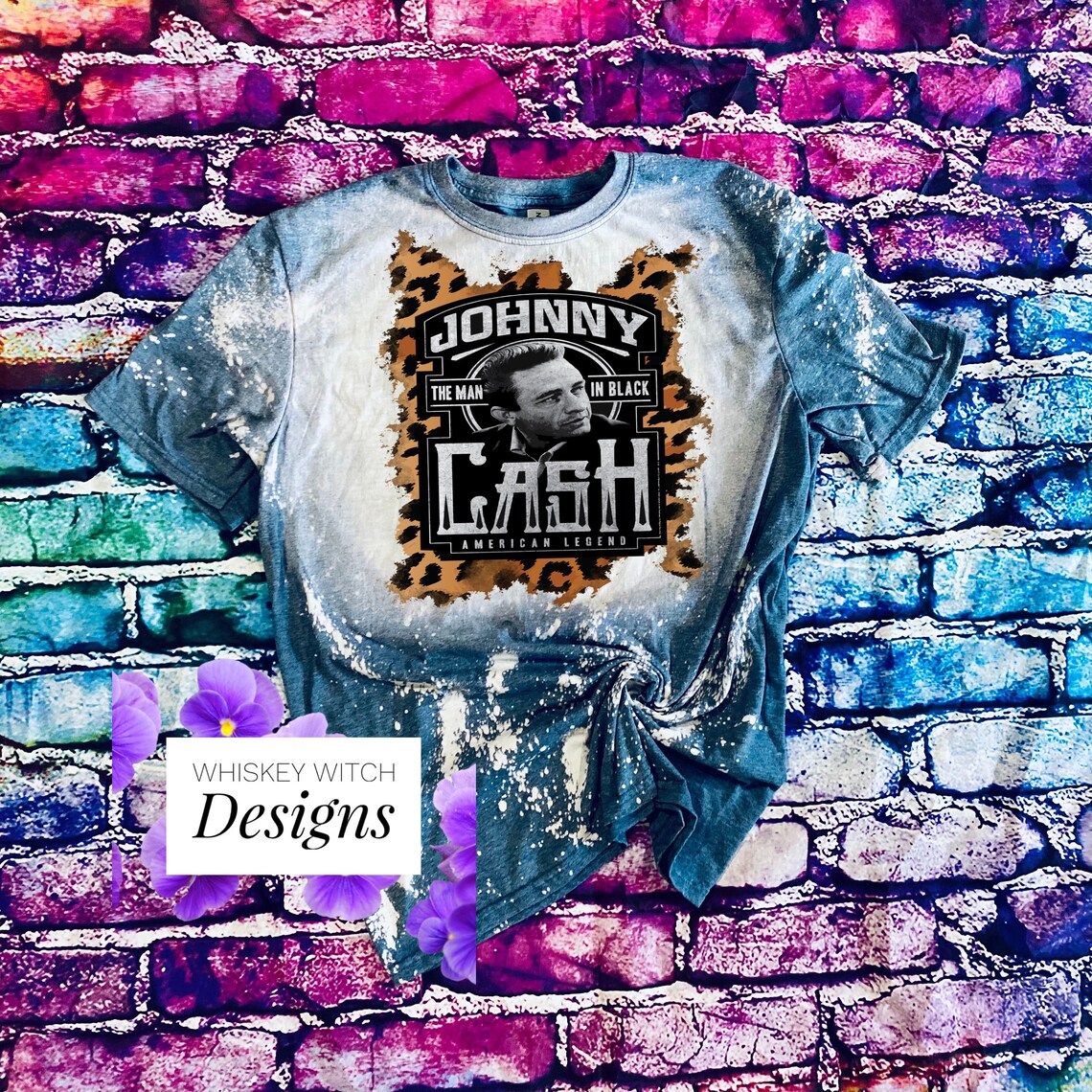 bleached johnny cash shirt