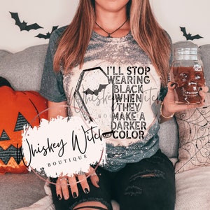 Bleached Graphic Tee: Funny Witchy Shirt, Dark Humor Gift