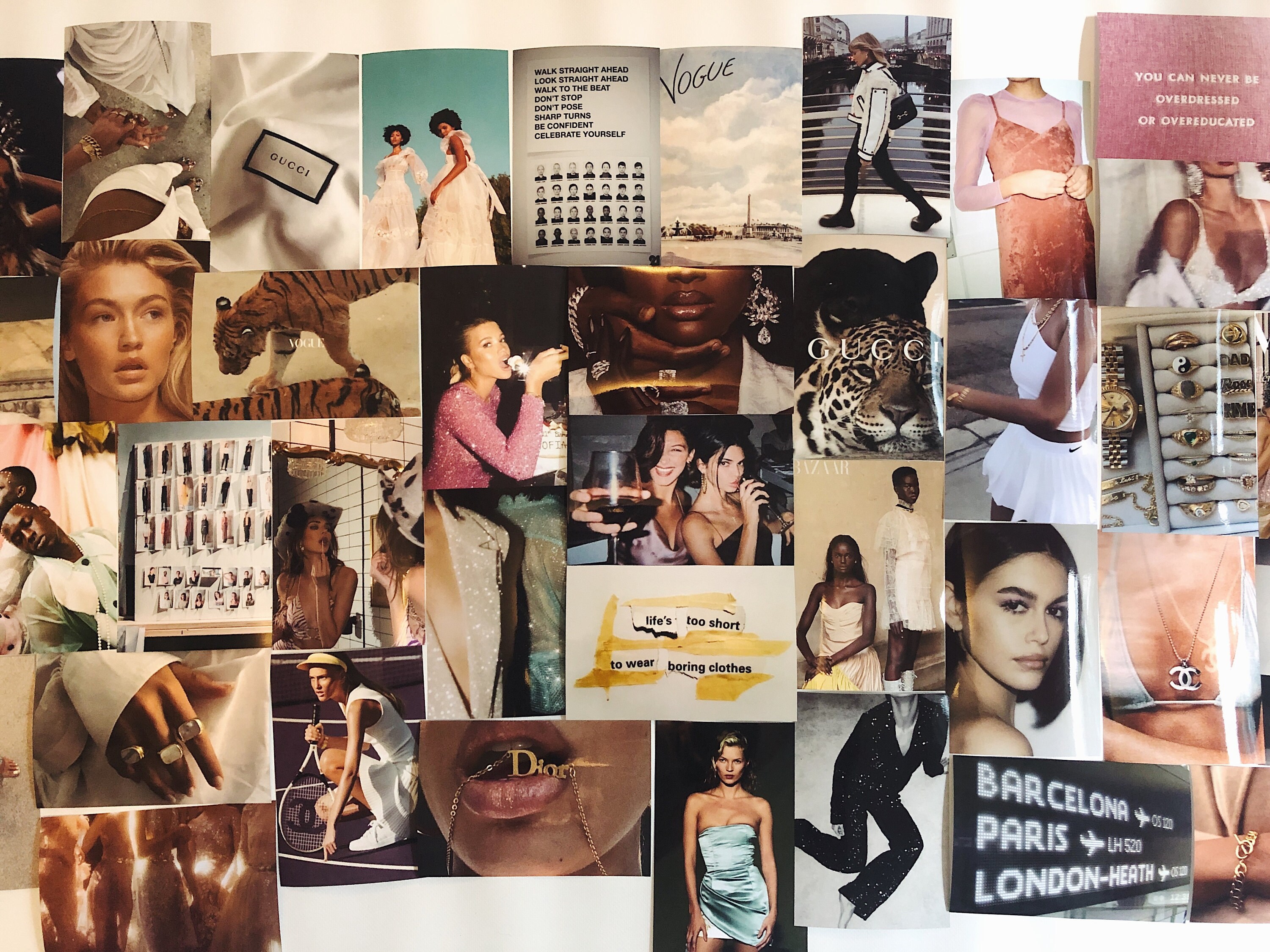 Fashion Week / Vogue Collage Kit Etsy