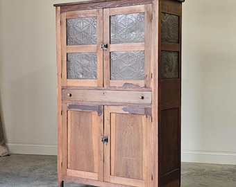 Antique 19th Century American Walnut Pie Safe