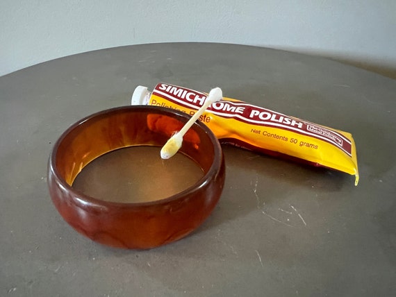 Tested Bakelite Bangle Bracelet c1930s - image 6