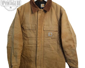 Vintage 1990s Deadstock Carhartt Blanket Lined Duck Chore Coat