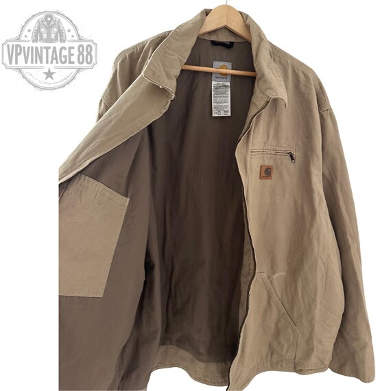 【K様】Carhartt Detroit traditional jacket Vintage Carhartt Detroit J169 GKH Jacket - Cream Beige Coat | Size