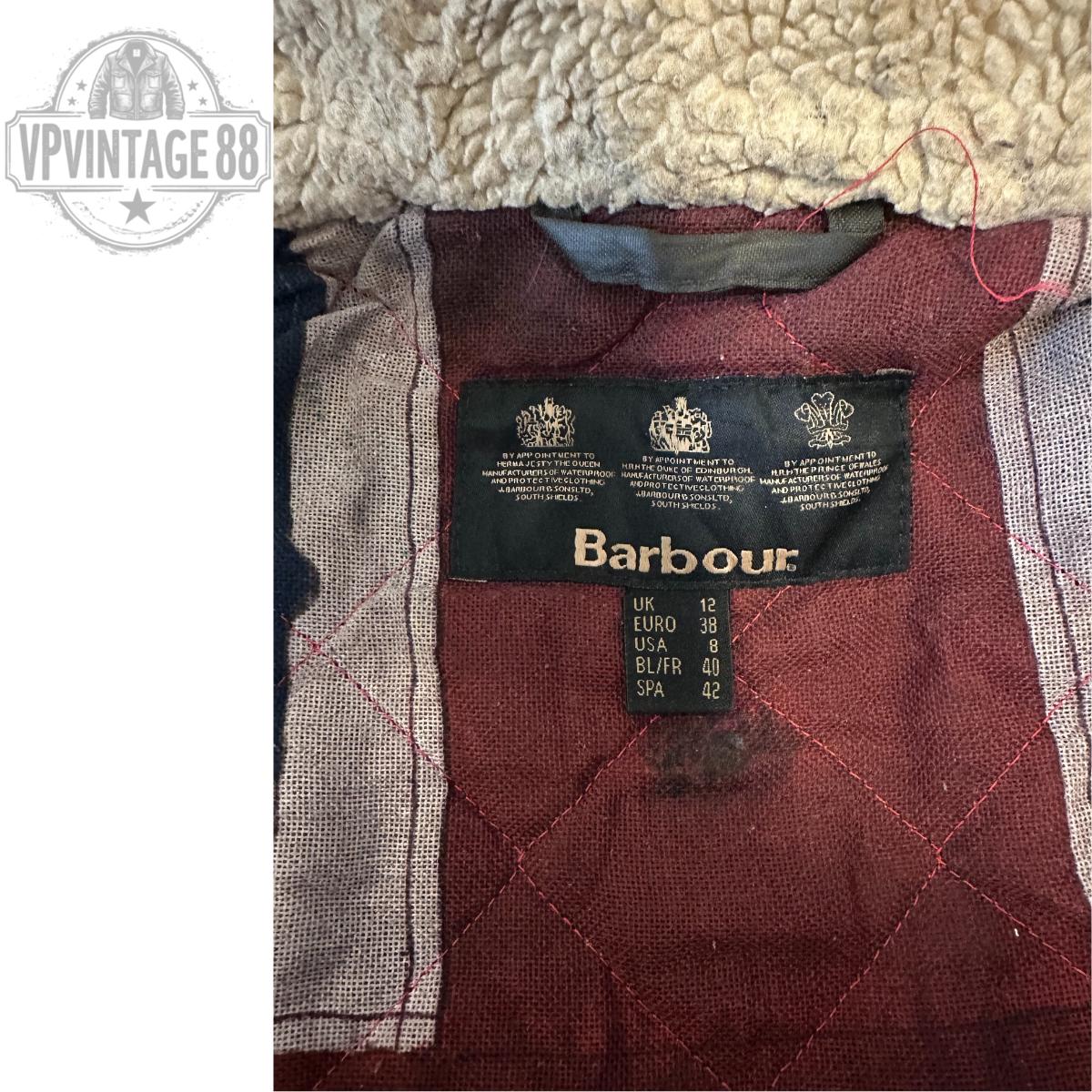 Vintage Barbour Brighton Parka Waxed Jacket - 1990s Khaki Green