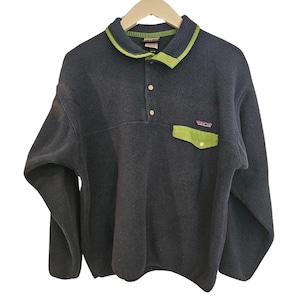 Vintage Patagonia Synchilla Snap-T | 90s Festival Fleece Pullover – Size L