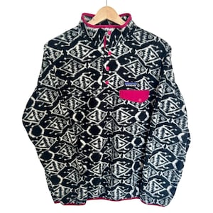 Vintage Patagonia Synchilla Snap-T | Aztec Print Festival Fleece Pullover – Size M