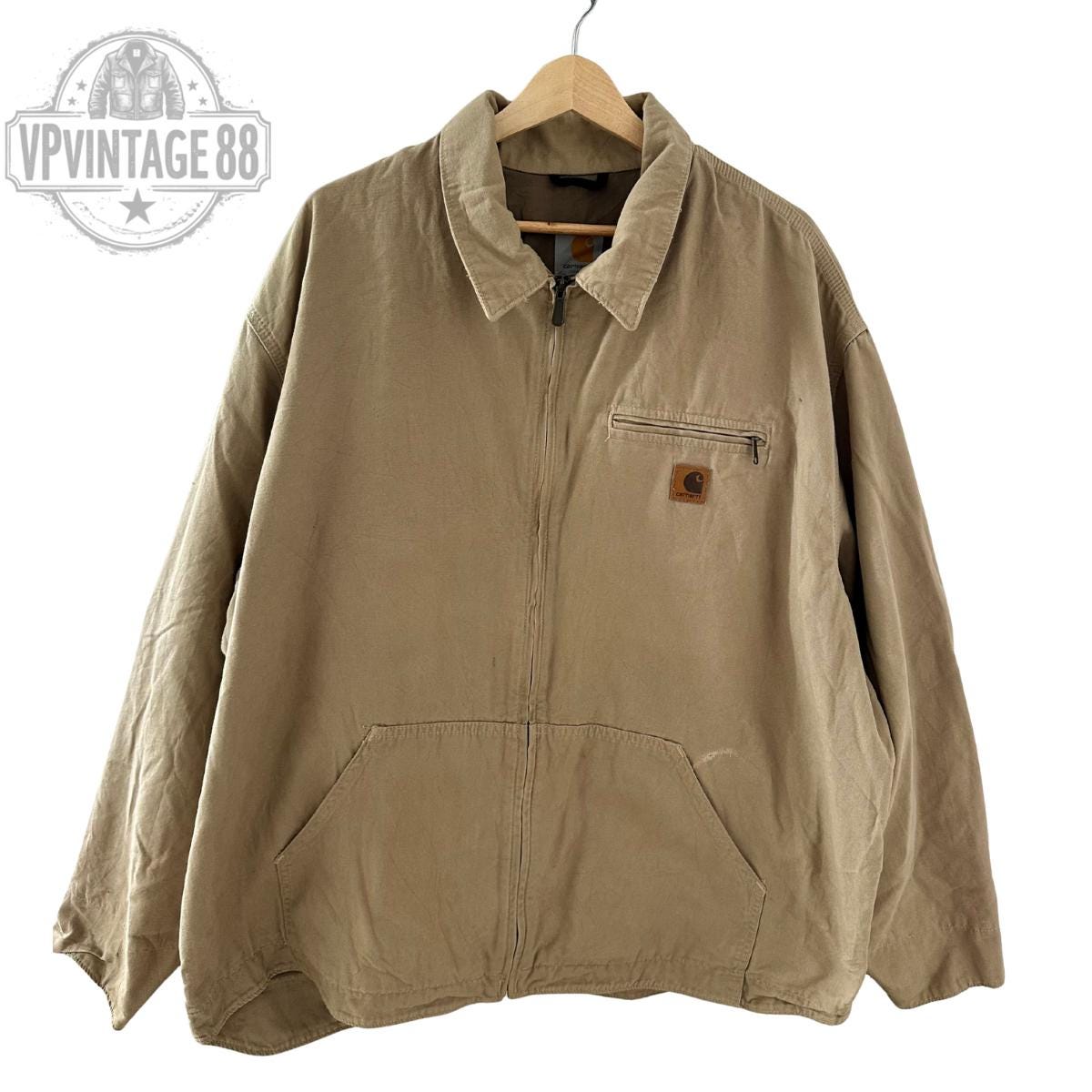 Vintage Carhartt Detroit J169 GKH Jacket - Cream Beige Coat - Etsy