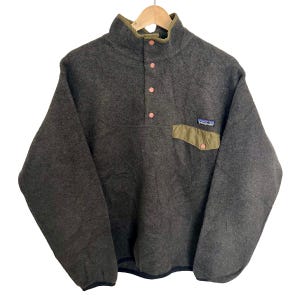Vintage Patagonia Synchilla Snap-T | 90s Festival Fleece Pullover – Size S/M