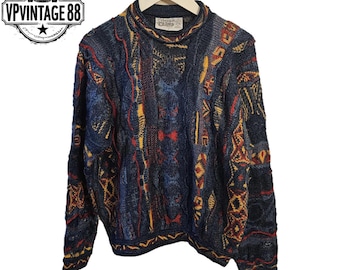 Vintage 90s Coogi Blues Sweater - Tagged Large - Etsy