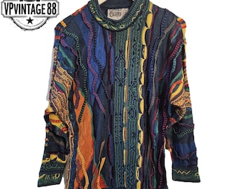 Vintage 90s Coogi Blues Sweater - Tagged Large - Etsy