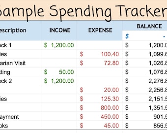 Financial Tracker Spreadsheet Download
