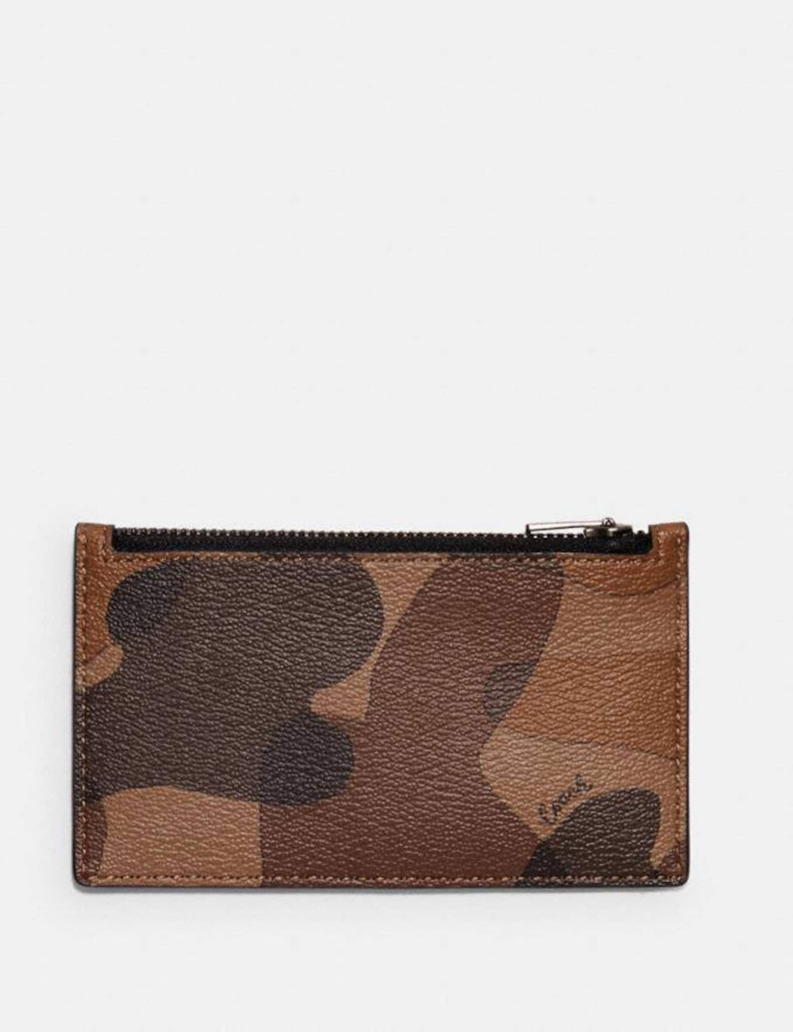 Coach Zip Card Case With Camo Print Etsy