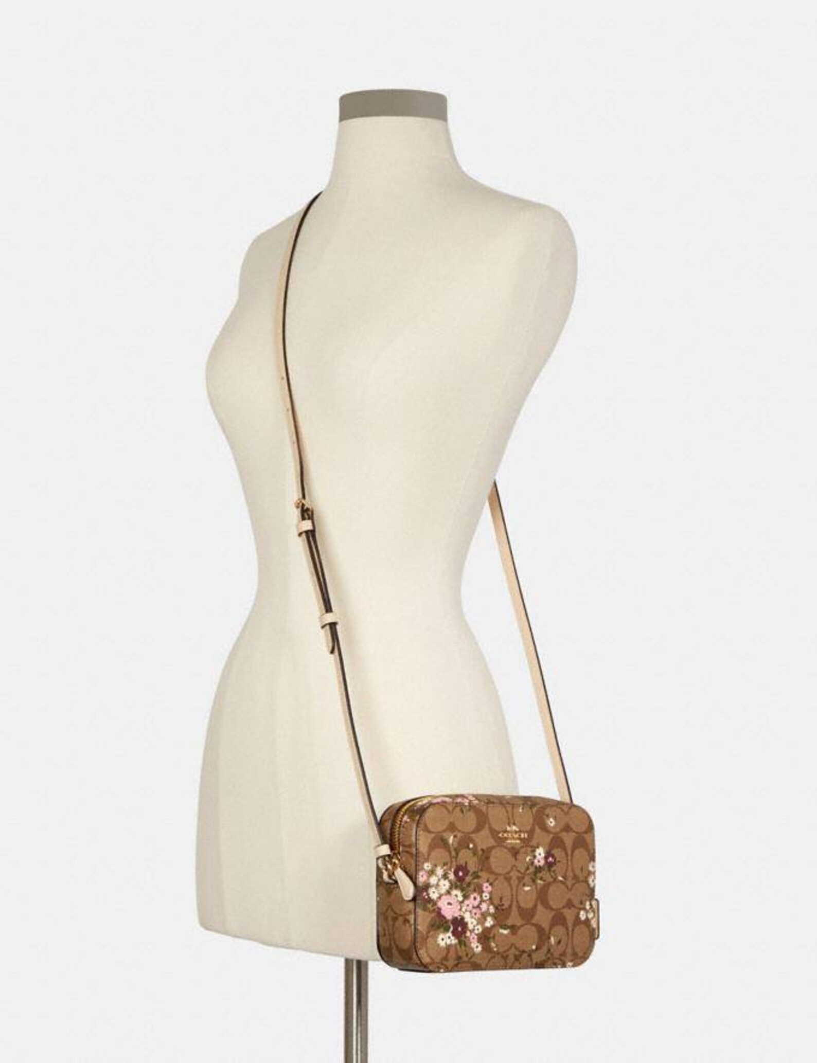 Coach Mini Camera Bag In Signature Canvas With Evergreen Etsy