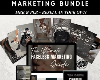 Faceless Digital Marketing All-in-One Course Bundle Guides | Master Resell Rights & PLR | Instant Access | Women's Empowerment | DFY