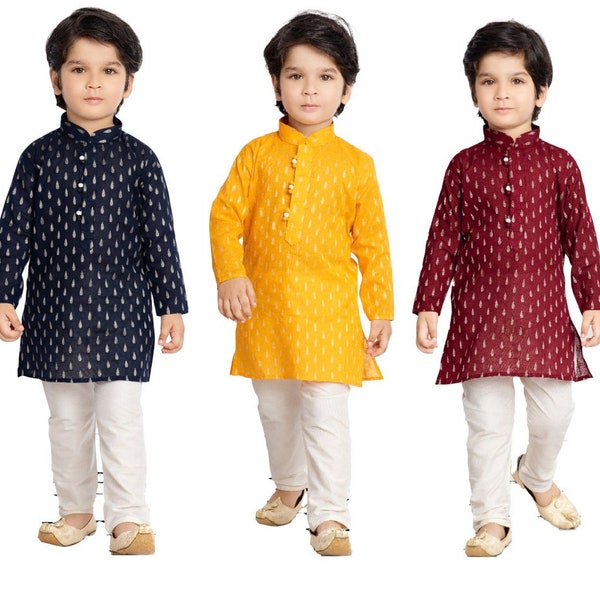 Boys Kurta set casual comfort wear / festival wear / Indian Ethnic / Traditional wear for kids