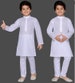 Boys White kids kurta set casual comfort wear / festival wear / Indian Ethnic / Traditional wear for kids 