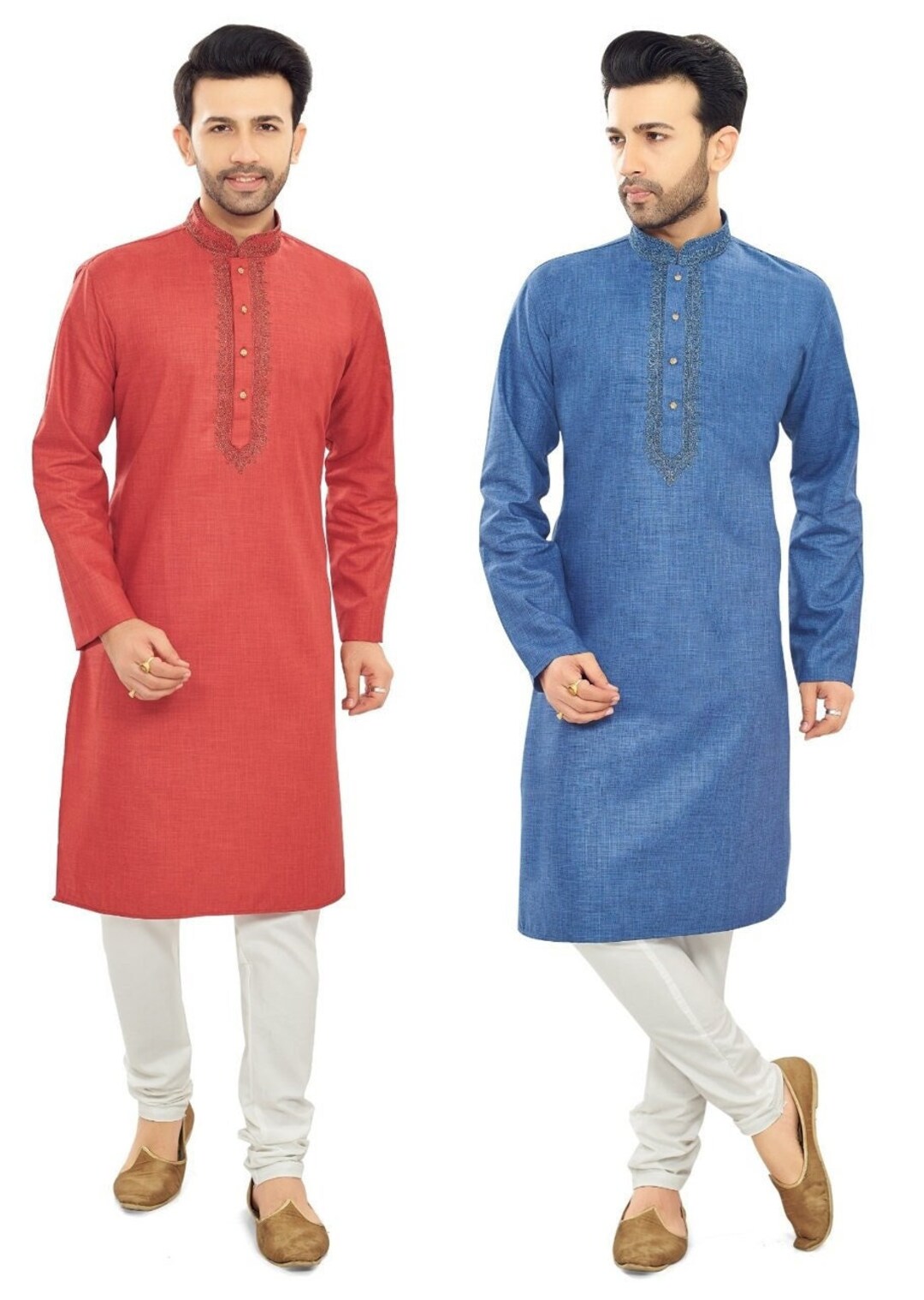 Mens Kurta Pajama Set / Cotton Kurta Set / Mens Ethnic Wear / Etsy