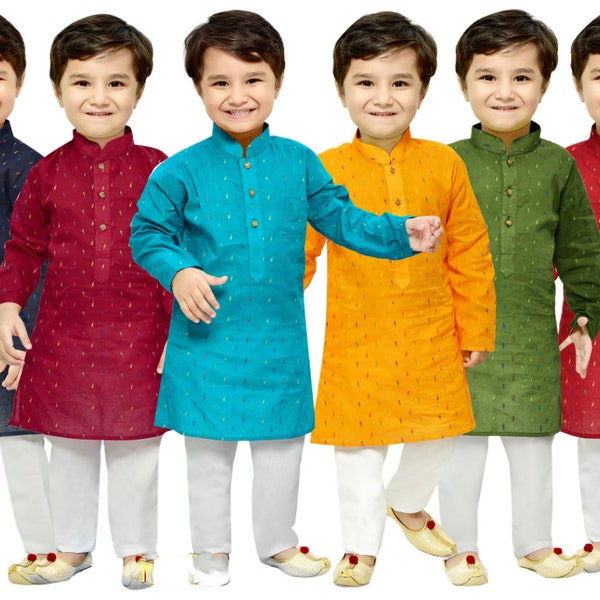 Boys Kurta set casual comfort wear / festival wear / Indian Ethnic / Traditional wear for kids