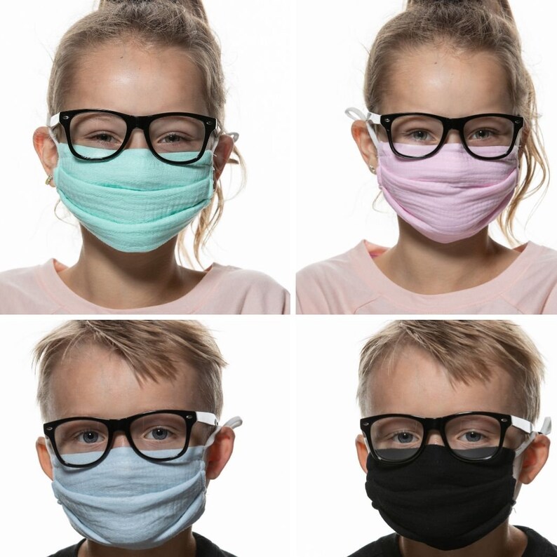 Kids Face Mask For Glasses Wearers Face Mask that Won't Etsy