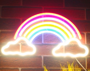 Clouds with Rainbow Decoration Flex Silicone LED Neon Sign st16-fnu0251