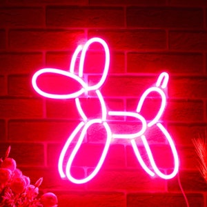 Ballon Dog Decoration Flex Silicone LED Neon Sign st16-fnu0211