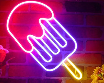 Popsicle outlet neon sign