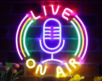 Live On Air Decoration Flex Silicone LED Neon Sign st16-fnu0373
