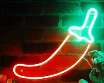 Red Pepper Decoration Flex Silicone LED Neon Sign st16-fnu0405