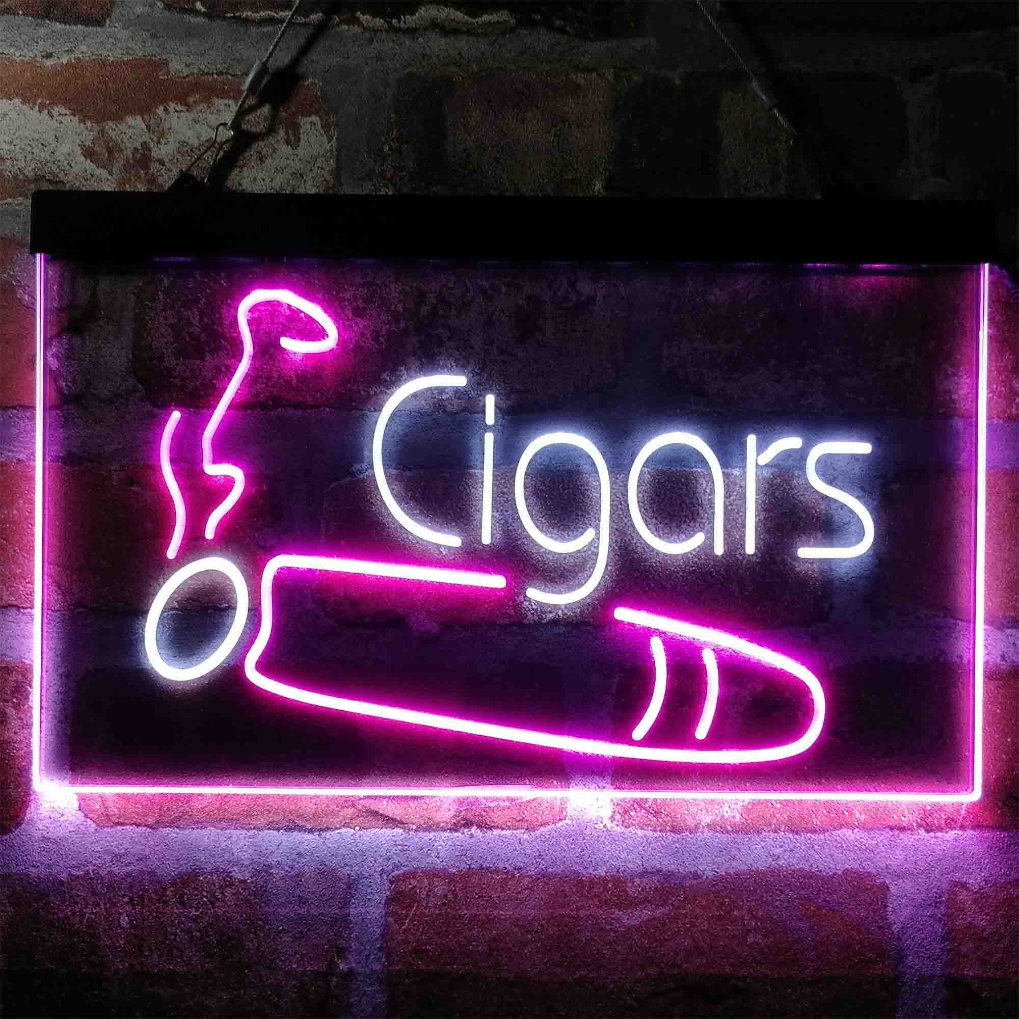 Cigars Shop Room Smoke Dual Color LED Neon Sign st6-i4033 | Etsy