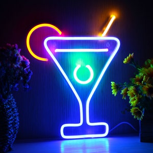 Martini Decoration Flex Silicone LED Neon Sign st16-fnu0176