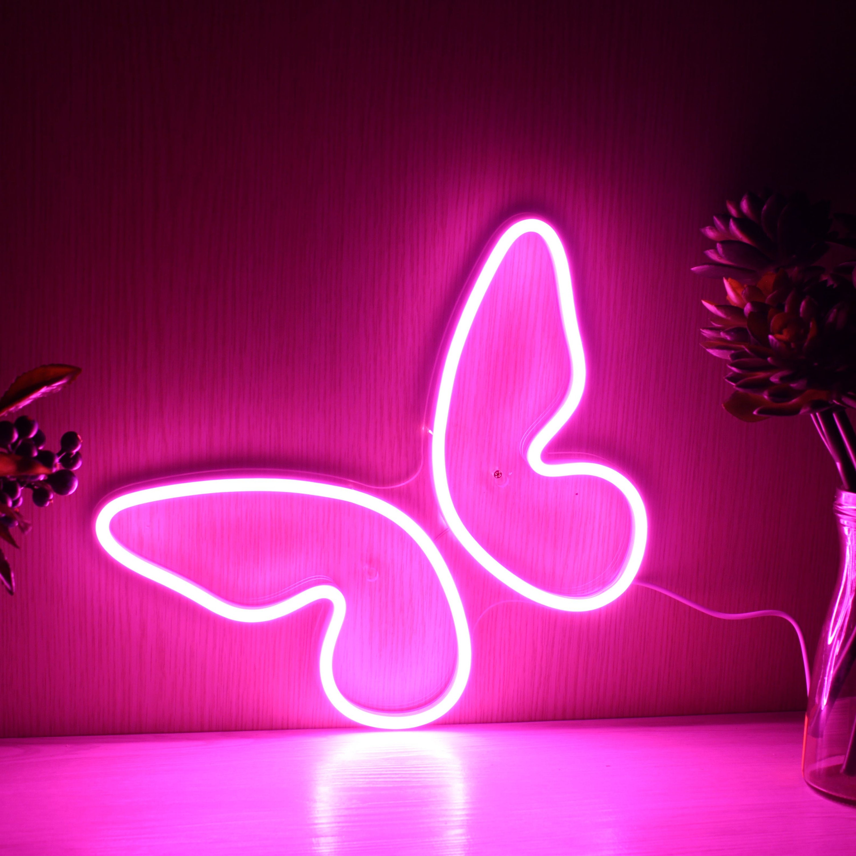 Butterfly Girl Room Flex Silicone LED Neon Sign St6-fnu0020 - Etsy Ireland