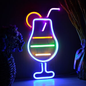 Cocktail Drinks Decoration Flex Silicone LED Neon Sign st16-fnu0177