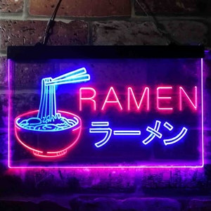 Ramen Japanese Noodles Shop Display Dual Color LED Neon Sign st6-i3613