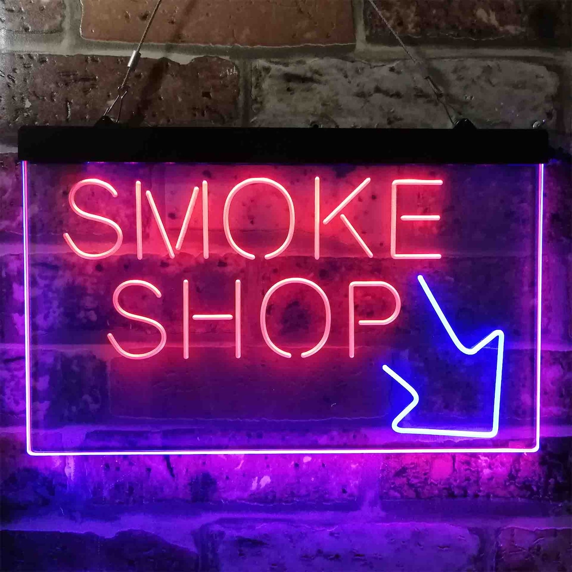 Smoke Shop Dual Color LED Neon Sign st6i3891 Etsy