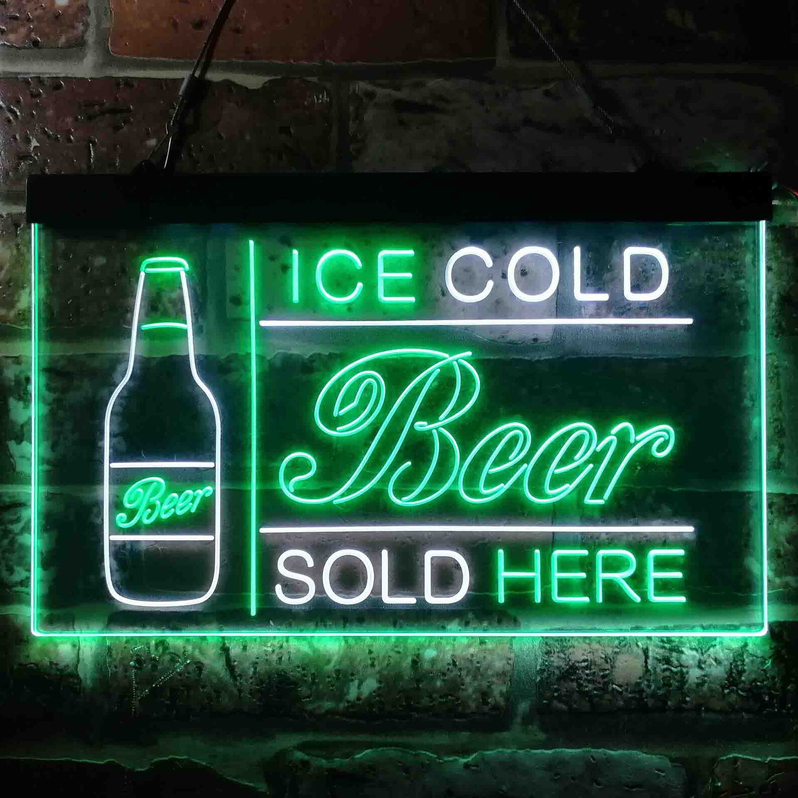 Ice Cold Beer Sold Here Bar Pub Club Decoration Dual Color LED | Etsy