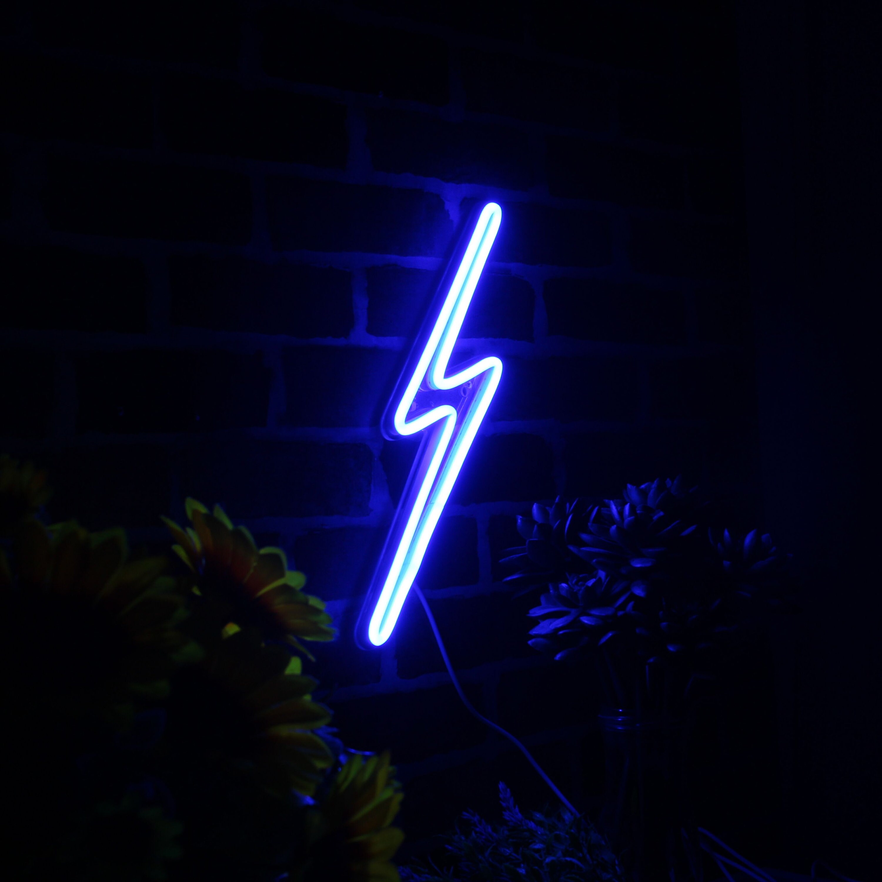 Lightning Bolt Full Flex Silicone LED Neon Sign St6fnu0089 Etsy