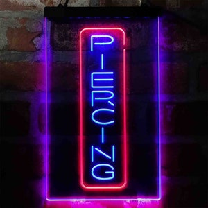 Piercing Shop Dual Color LED Sign st6-i4017