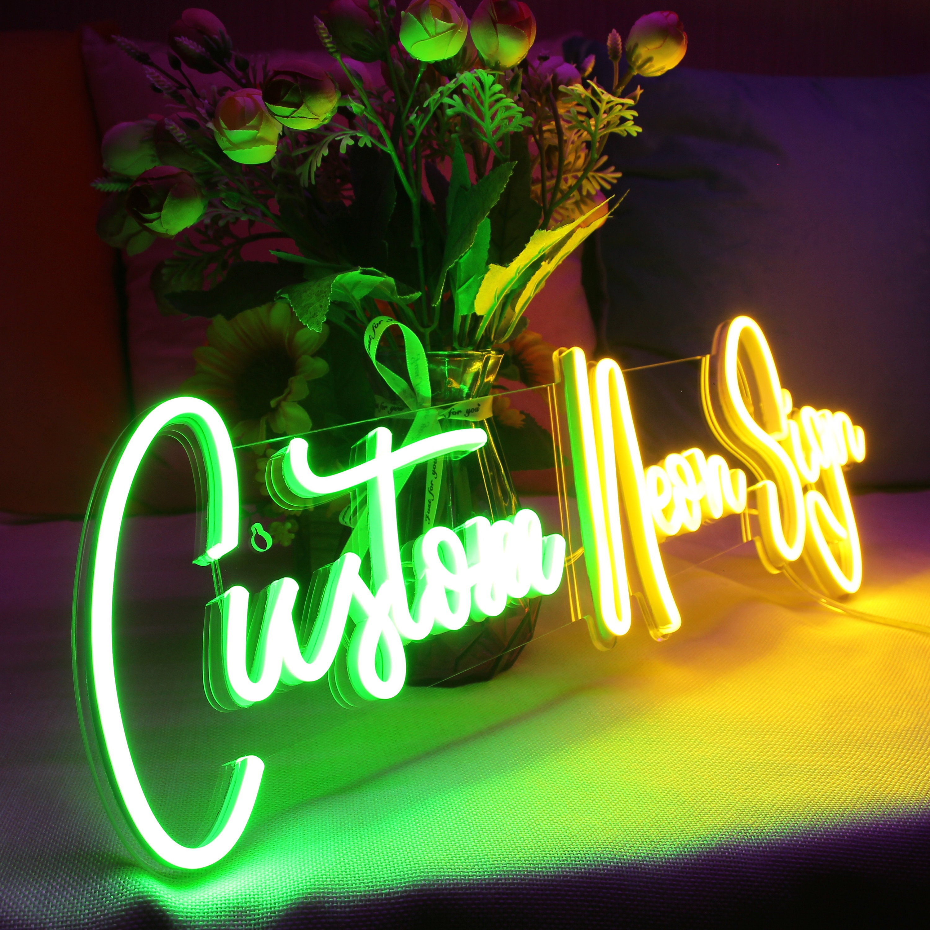 Fully Custom ONE Row Text Ultra-bright LED Neon Sign St16-fn-tm - Etsy