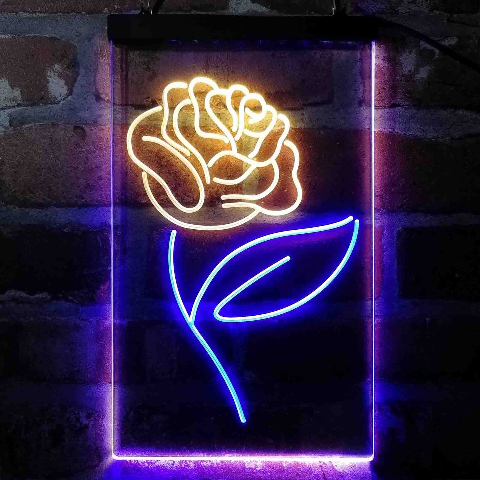 Rose Flower Bedroom Display Dual Color LED Sign St6-i4071 | Etsy