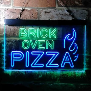 Brick Oven Pizza CafÃ© Dual Color LED Neon Sign St6-i3714 - Etsy