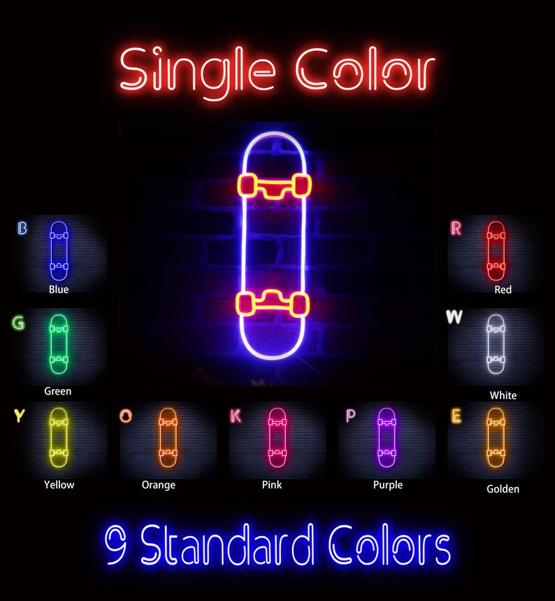 Skateboard Decoration Flex Silicone LED Neon Sign st16-fnu0272 image 3