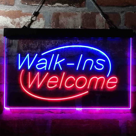 Walk ins Welcome Display Shop Dual Color LED Neon Sign St6 i4005