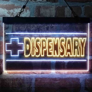 Dispensary Store Cross Display Dual Color LED Neon Sign st6-i4024