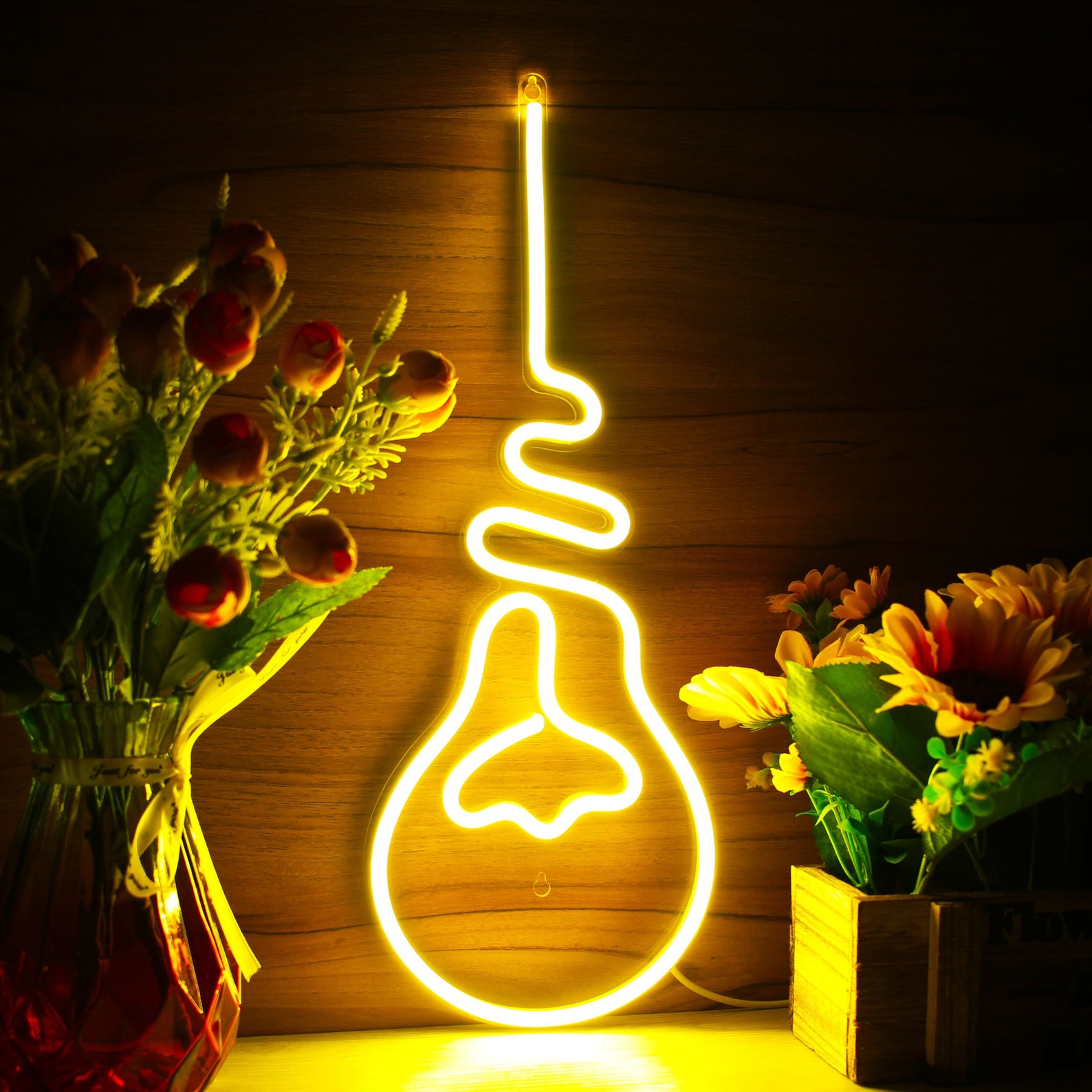 Light Bulb Decoration Flex Silicone LED Neon Sign St16fnu0064 Etsy UK