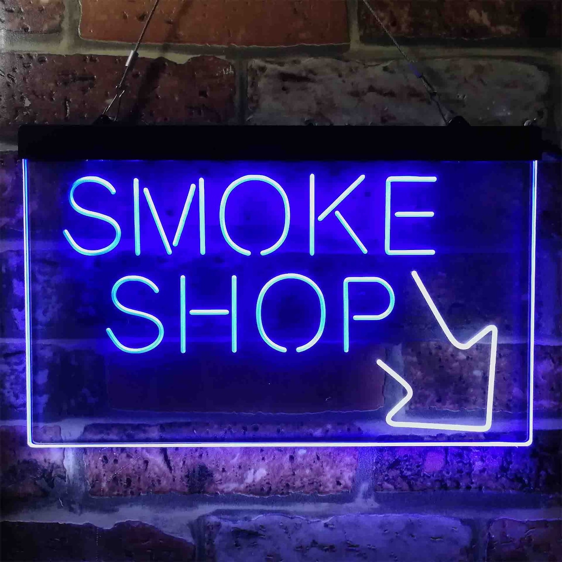 Smoke Shop Dual Color LED Neon Sign st6i3891 Etsy
